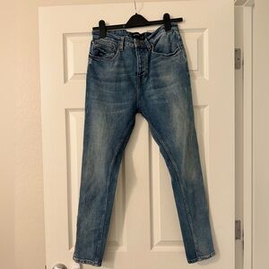 The Kooples High Rise Skinny With Ankle Zip Sz 30